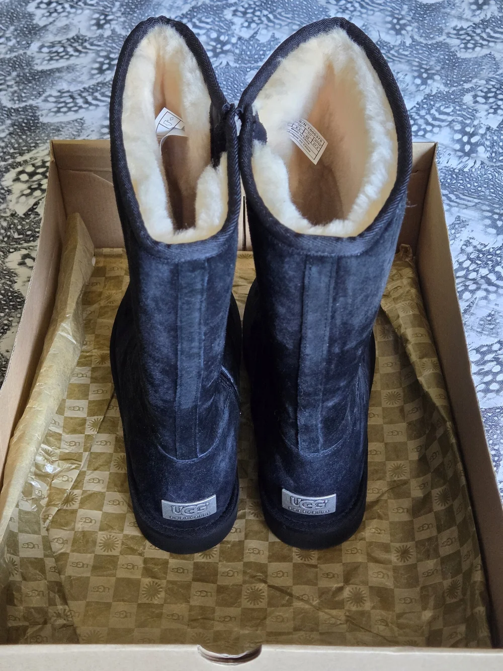 NWOT UGG Women's Sumner Black Suede Side Zip Tall Boots Size 11